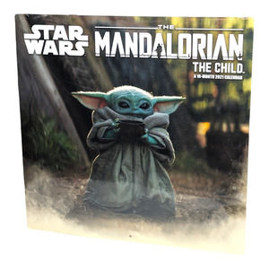 2021 Star Wars The Mandalorian The Child 16 Month Calendar NEW